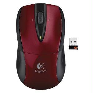 Logitech Red Wireless Mouse - Click Image to Close